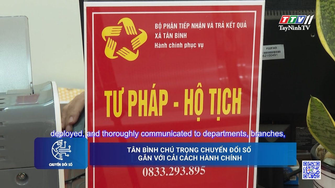 Tân Bình chú trọng chuyển đổi số gắn với cải cách hành chính | TayNinhTVDVC